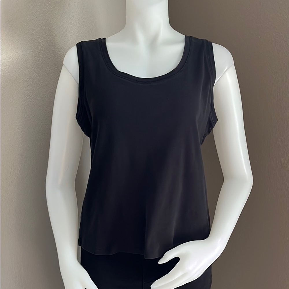 Rafaella Black Sleeveless Shirt